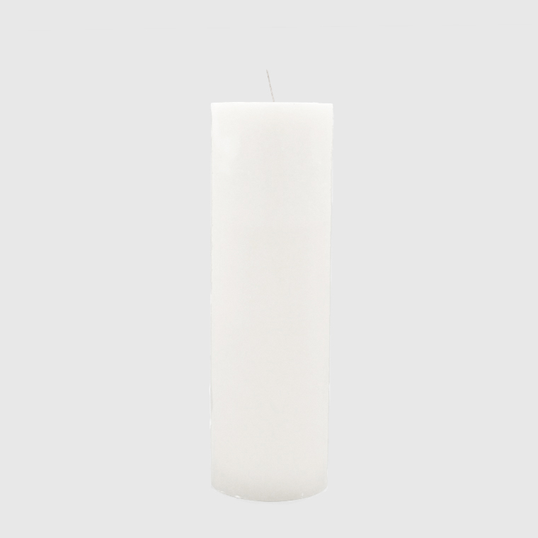 Pillar Candle 4″ x 12″ – White – Imbued